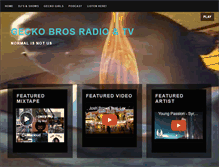 Tablet Screenshot of geckobrosradio.com